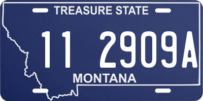 MT license plate 112909A