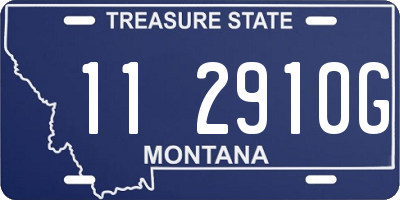 MT license plate 112910G