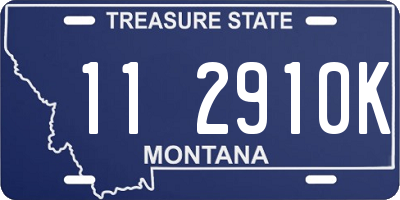 MT license plate 112910K