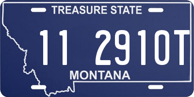 MT license plate 112910T