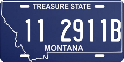 MT license plate 112911B