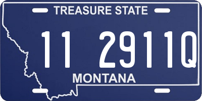 MT license plate 112911Q