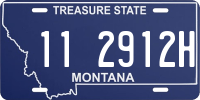 MT license plate 112912H