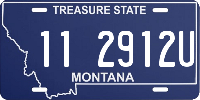 MT license plate 112912U