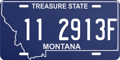 MT license plate 112913F