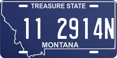 MT license plate 112914N