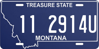 MT license plate 112914U