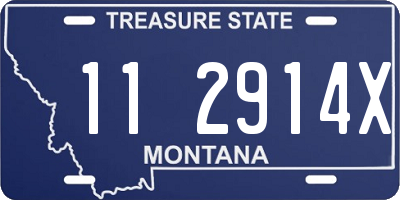 MT license plate 112914X