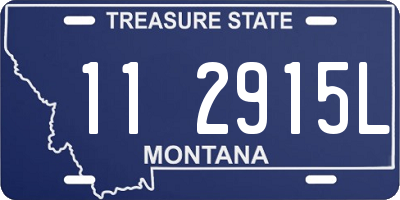 MT license plate 112915L