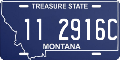 MT license plate 112916C