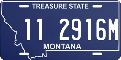 MT license plate 112916M