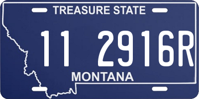 MT license plate 112916R