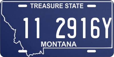 MT license plate 112916Y