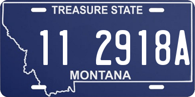 MT license plate 112918A