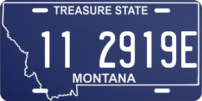 MT license plate 112919E