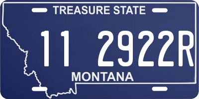 MT license plate 112922R