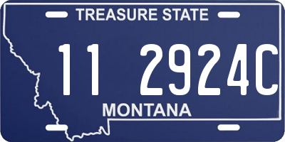 MT license plate 112924C