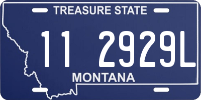 MT license plate 112929L