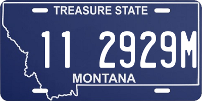 MT license plate 112929M
