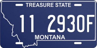 MT license plate 112930F