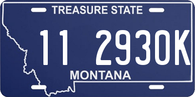 MT license plate 112930K