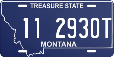 MT license plate 112930T