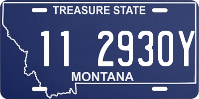 MT license plate 112930Y