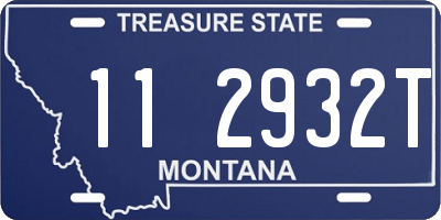 MT license plate 112932T