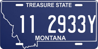 MT license plate 112933Y