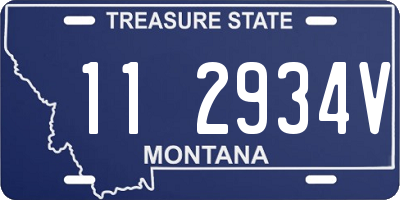 MT license plate 112934V