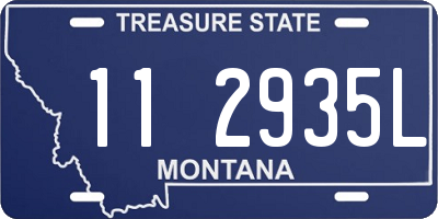 MT license plate 112935L