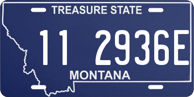 MT license plate 112936E