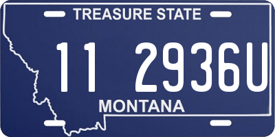 MT license plate 112936U