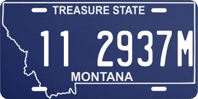MT license plate 112937M