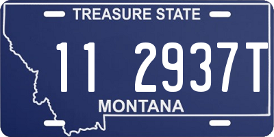 MT license plate 112937T