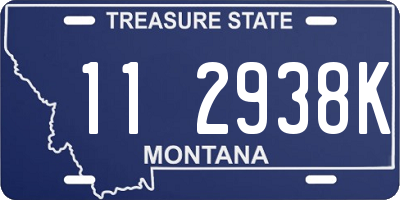 MT license plate 112938K