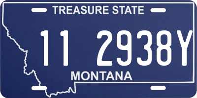 MT license plate 112938Y