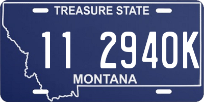 MT license plate 112940K