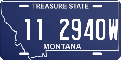 MT license plate 112940W