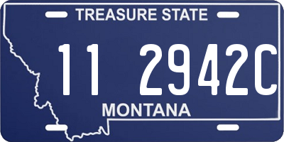 MT license plate 112942C