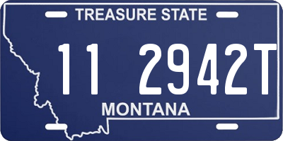 MT license plate 112942T