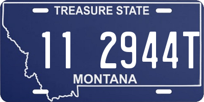 MT license plate 112944T