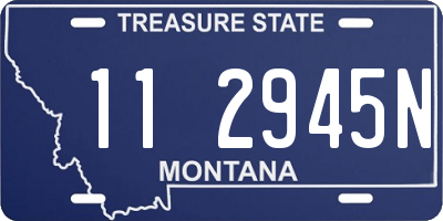 MT license plate 112945N