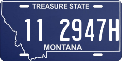 MT license plate 112947H