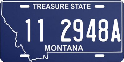 MT license plate 112948A