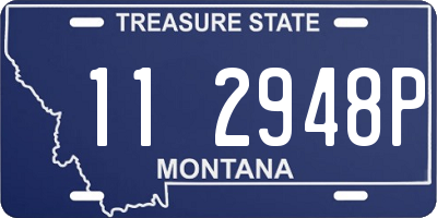 MT license plate 112948P