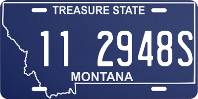 MT license plate 112948S