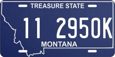 MT license plate 112950K