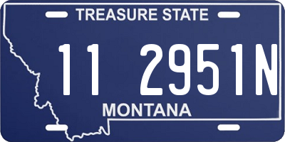 MT license plate 112951N