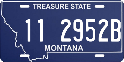 MT license plate 112952B